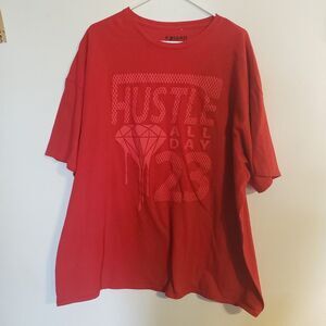 Hard Ten 10 Clothing Company Hustle All Day 23 T Shirt with 100 Diamond Mens 3XL